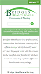 Mobile Screenshot of bridgeshealthcare.co.uk