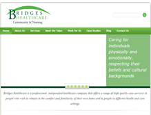 Tablet Screenshot of bridgeshealthcare.co.uk